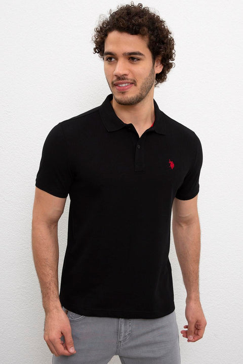Us Polo Assn Men's Black T-Shirt Basic 50217612-VR046