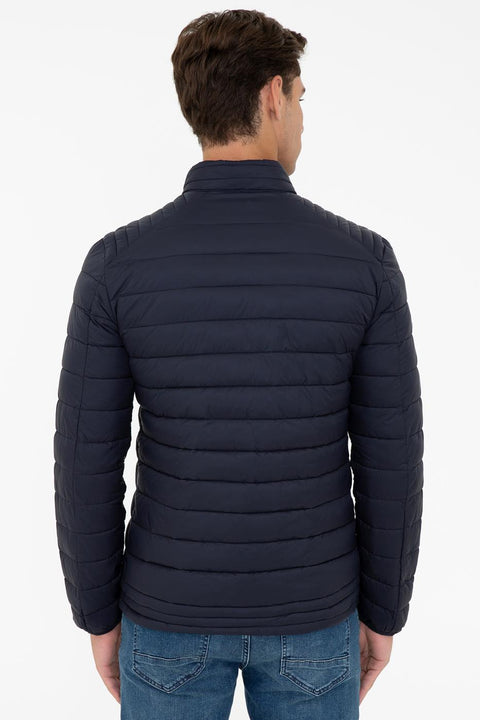Us Polo  Assn Men  Navy Blue Jacket Synthetic