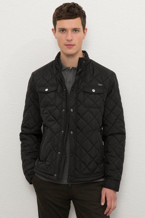 Us Polo  Assn Men  Black Jacket Synthetic