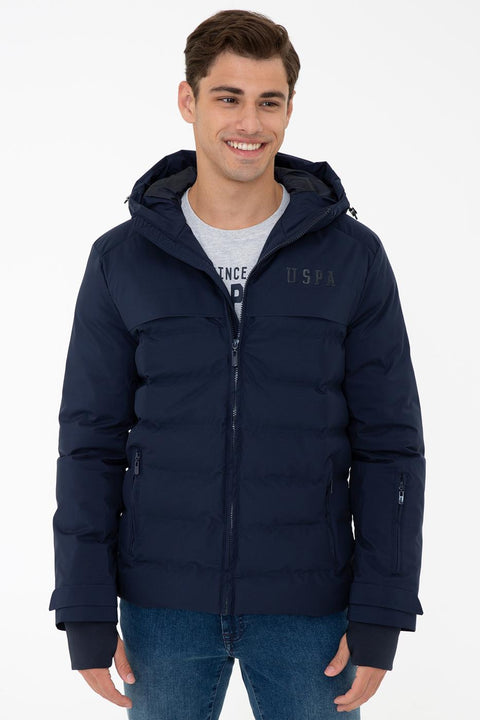 Us Polo  Assn Men  Navy Blue Jacket Synthetic