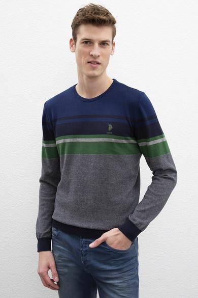 Us Polo Assn Men's Navy Blue Knitwear Sweater 50205650-VR033