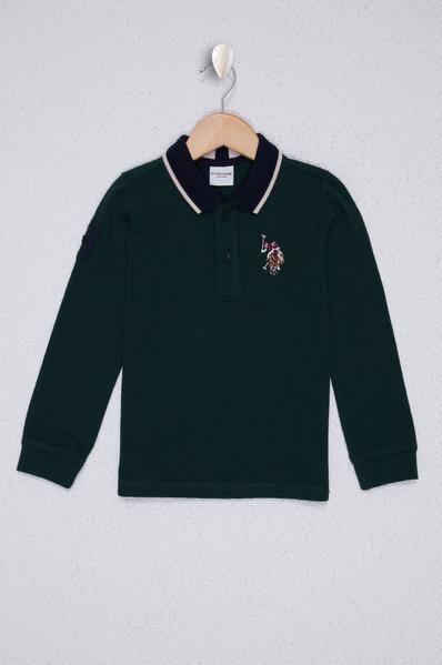 Us Polo Assn Boys Green Sweatshirt Basic