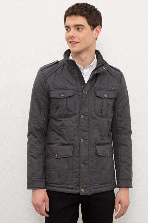 Us Polo  Assn Men Gray Jacket Synthetic