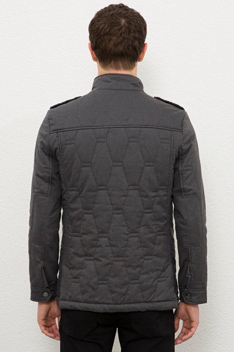 Us Polo  Assn Men Gray Jacket Synthetic