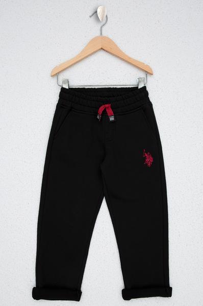 Us Polo Assn Boys Black Knitted Pants