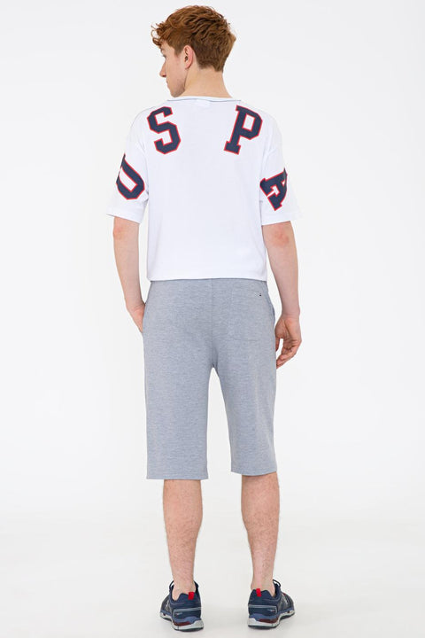 Us Polo Assn Men's Gray Knitted Shorts 50232280-VR086