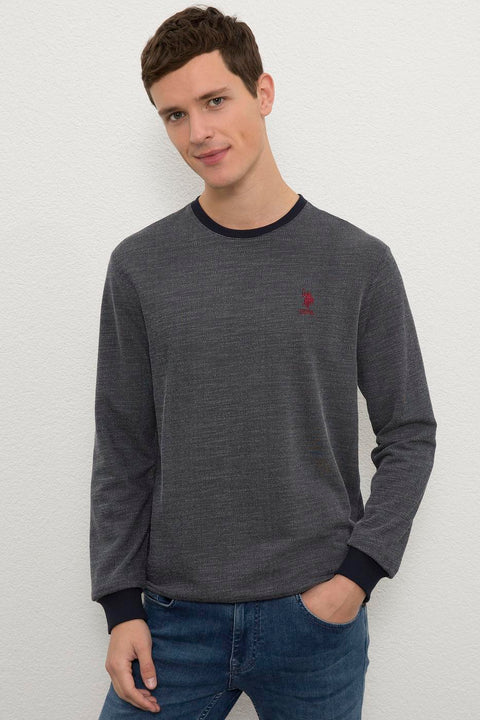 Us Polo Assn Men's Navy Sweatshirt 50225371-VR033