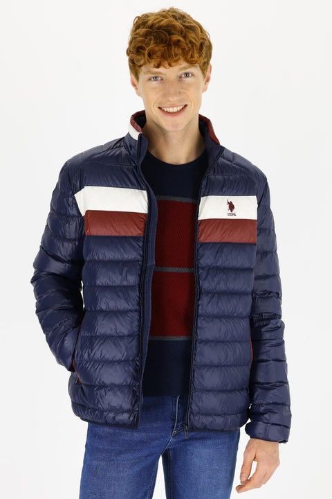 Us Polo  Assn Men  Navy Blue Jacket Synthetic