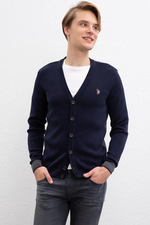 Us Polo Assn Navy Blue Knitwear Cardigan