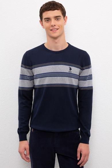 Us Polo Assn Men's Navy Blue Knitwear Sweater 50223819-VR033