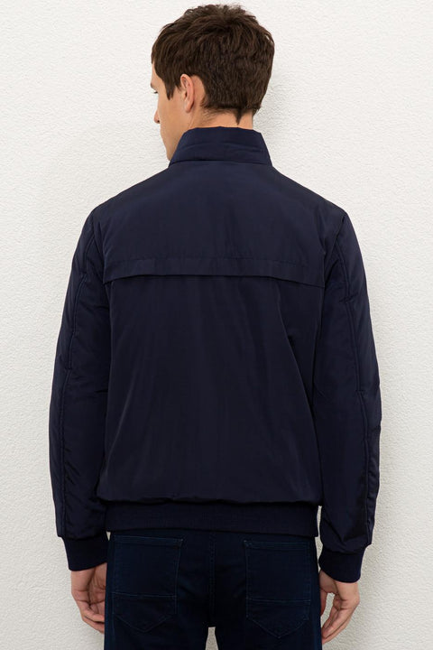 Us Polo  Assn Men  Navy Blue Jacket Synthetic