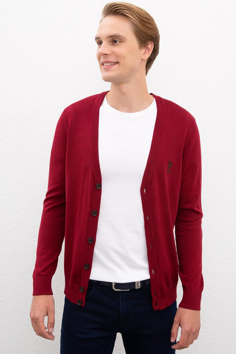 Us Polo Assn Red Knitwear Cardigan Basic