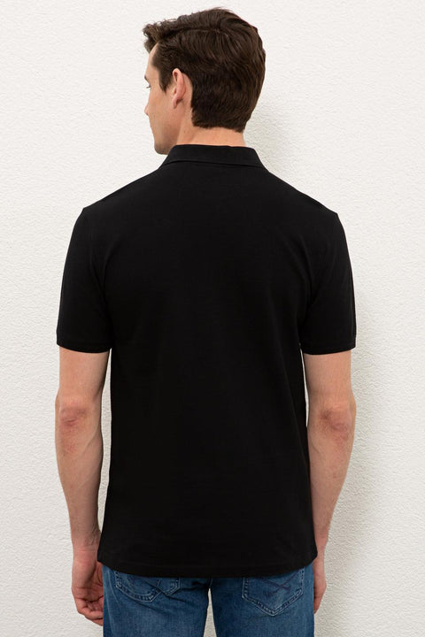 Us Polo Assn Men's Black T-Shirt Basic 50232303-VR046
