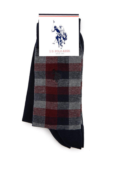 Us Polo Assn Men's Burgundy Pack Socks 50212370-VR014