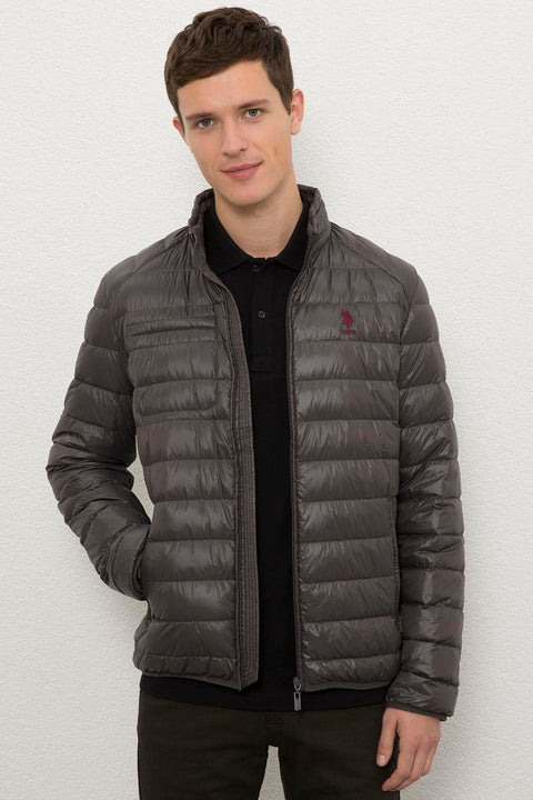 Us Polo  Assn Men  Anthracite Jacket Synthetic