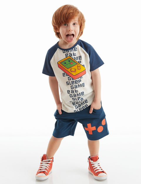 Denokids Gameboy Boy Shorts Set
