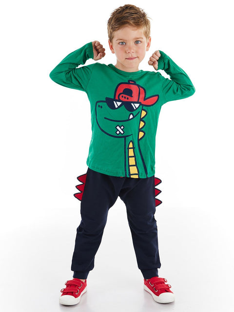 Denokids Dino Boy T-shirt&Pants Set