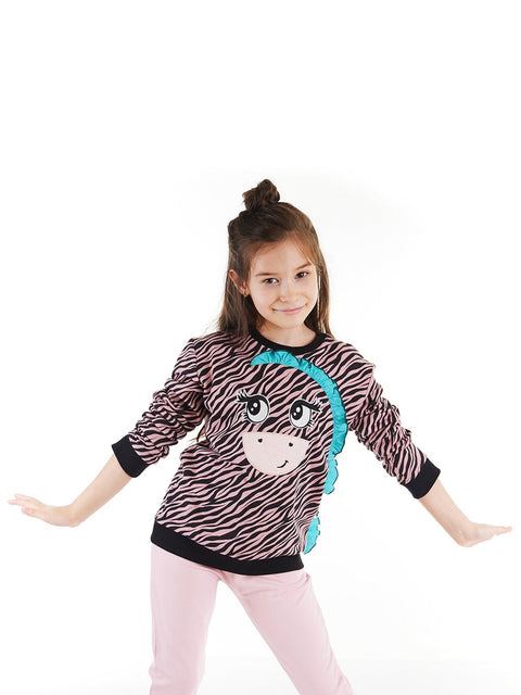 Denokids Zebra Girl Sweatshirt