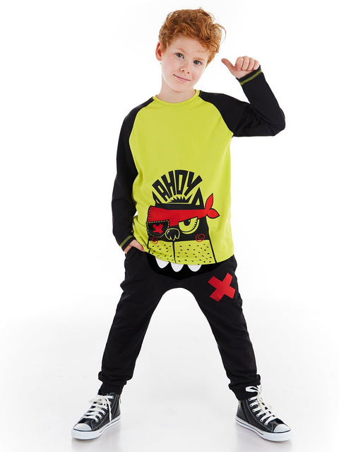 Denokids Mr Tooth Boy T-shirt&Pants Set