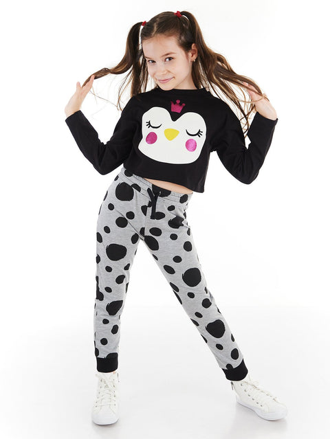 Denokids Penguin Girl T-Shirt & Pants Set