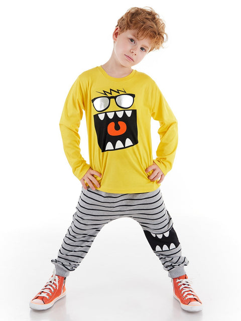 Denokids Happy Boy T-shirt&Pants Set
