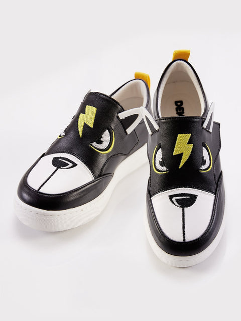 Denokids Thunder Boy Black Sneakers