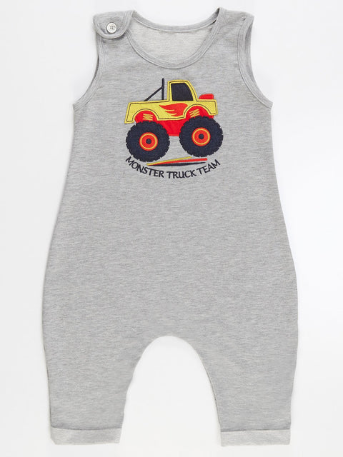 Denokids Monster Truck Boy Overall