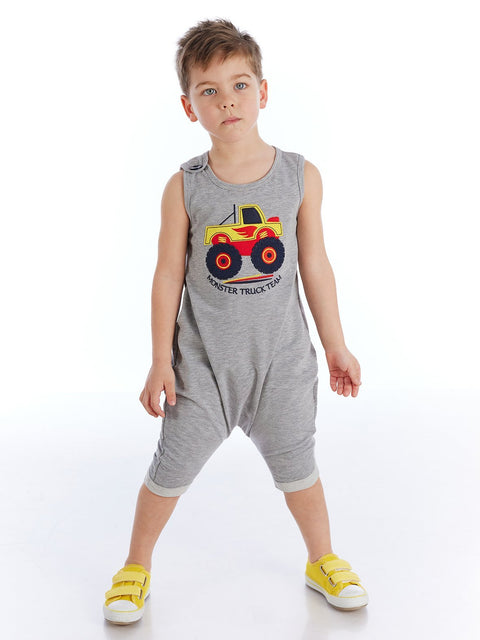 Denokids Monster Truck Boy Overall