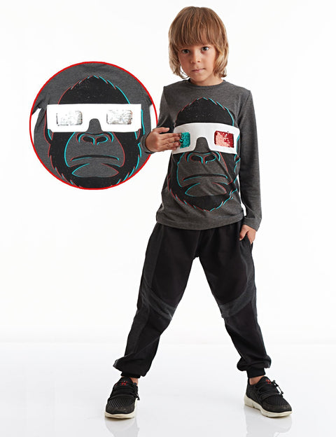 Mushi Changing Glasses Boy Pants Set