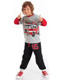 Mushi Fire-fighting Boy Pants Set