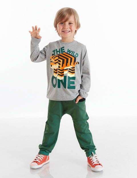 Mushi Wild One Boy Baggy Pants Set