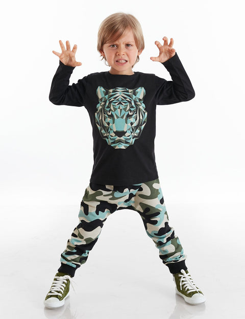 Mushi Camo Tiger Boy Baggy Set