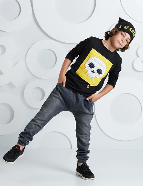Mushi Bricks Boy Jeans Set