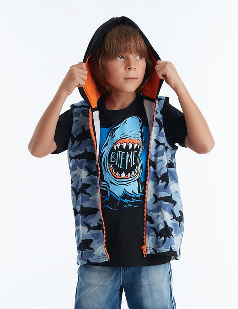 Mushi Bite Boy Vest T-Shirt Set