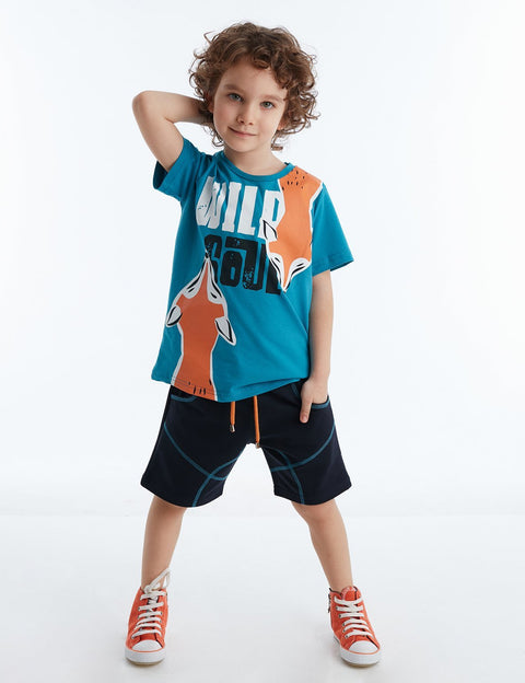 Mushi Fox Boy Shorts Set