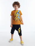 Mushi Cheetah Boy Capri Set