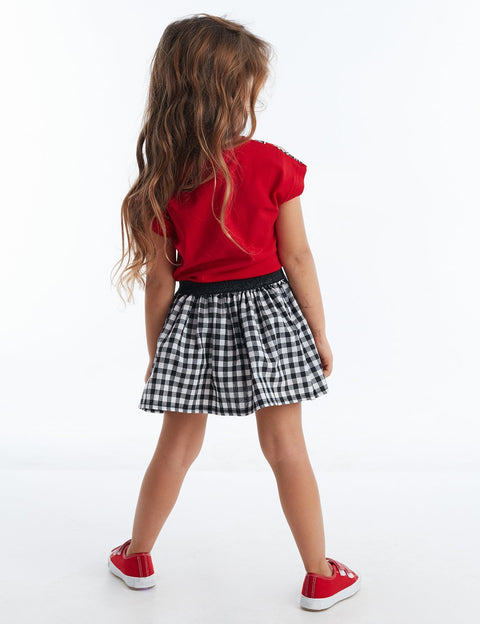 Mushi Zebra Plaid Dress