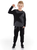 Mushi Grey Star Boy T-shirt&Pants Set