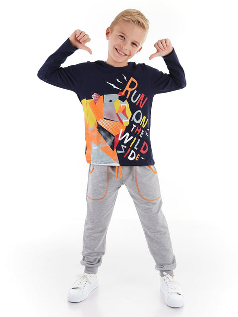 Mushi Bear Boy T-shirt&Pants Set