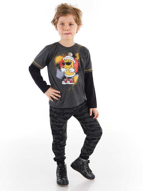 Mushi Spray Boy T-shirt&Pants Set