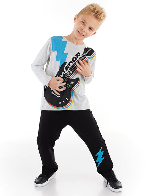 Mushi Guitar Boy T-shirt&Pants Set