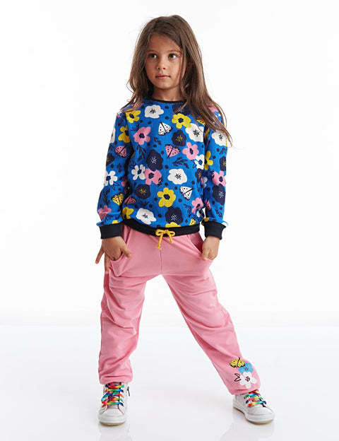 Mushi Flowers Girl Pants Set