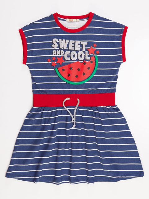 Mushi Cool Melon Striped Dress
