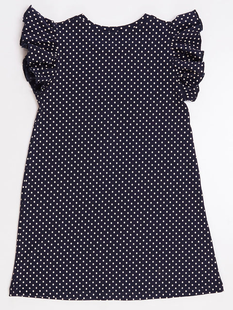 Mushi Dotted Poppy Cotton Girl Dress