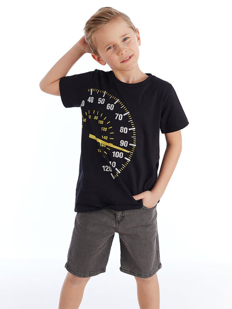 Mushi Fast Boy T-shirt & Denim Shorts Set