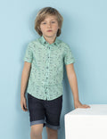 Ollie & Olla Sailor Turquoise Boy Shirt
