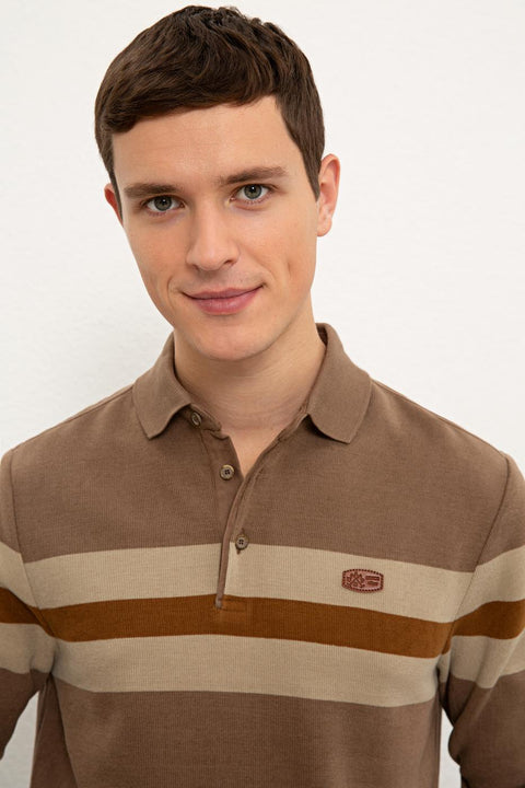 Us Polo Assn Men's Brown Sweatshirt 50225421-VR052