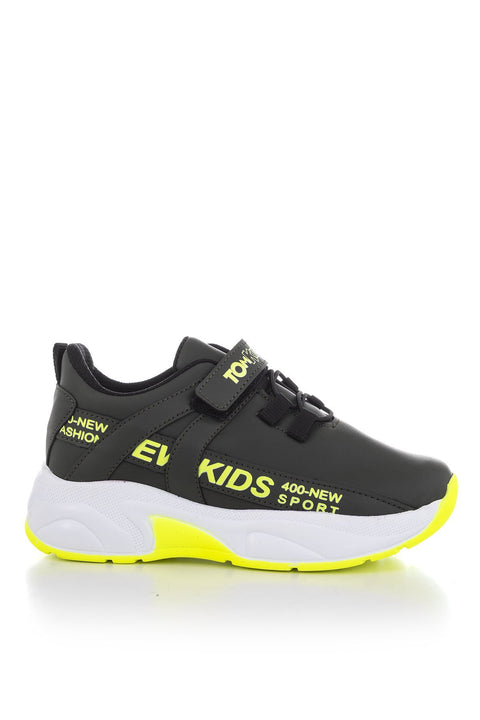 TonnyBlack Khaki Yellow Children's Sports Shoes