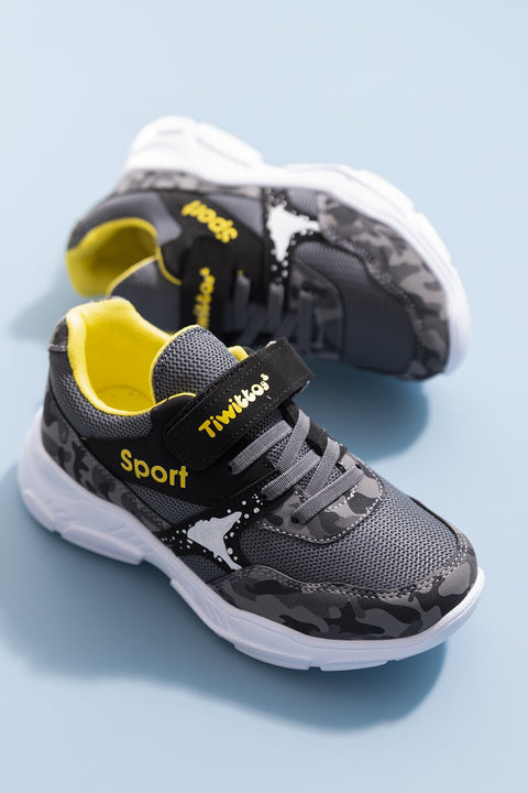 TonnyBlack  Smoked Yellow Children's Sports Shoes