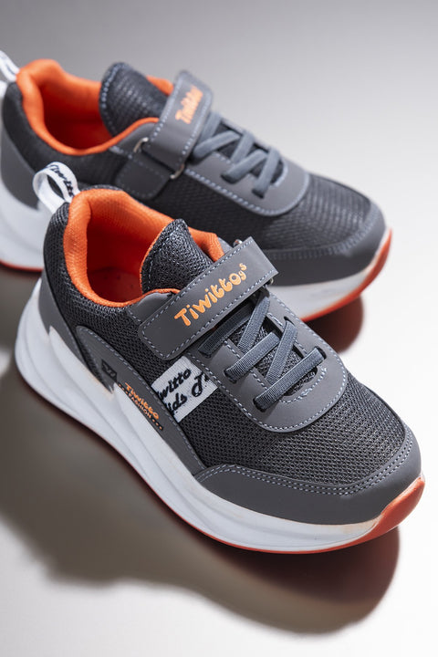 TonnyBlack  Smoked Orange Kids Sports Shoes